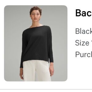 Back in action long sleeve